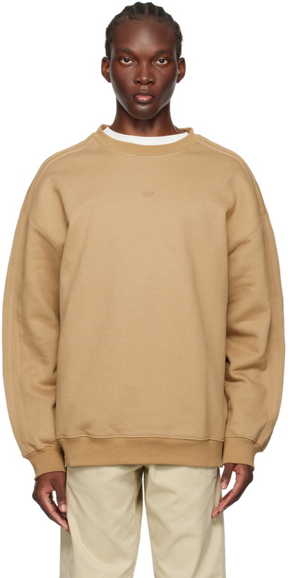 Photo: adidas Originals Tan Field Issue Essentials Sweatshirt