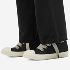 Rick Owens DRKSHDW Men's Low Jumbo Lace Puffer Sneakers in Black/Pearl/Milk