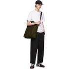 Comme des Garcons Homme Black Cotton Drill Garment-Dyed Trousers