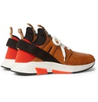 TOM FORD - Jago Neoprene, Suede and Leather Sneakers - Brown