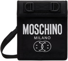 Moschino Black D-Ring Crossbody Pouch