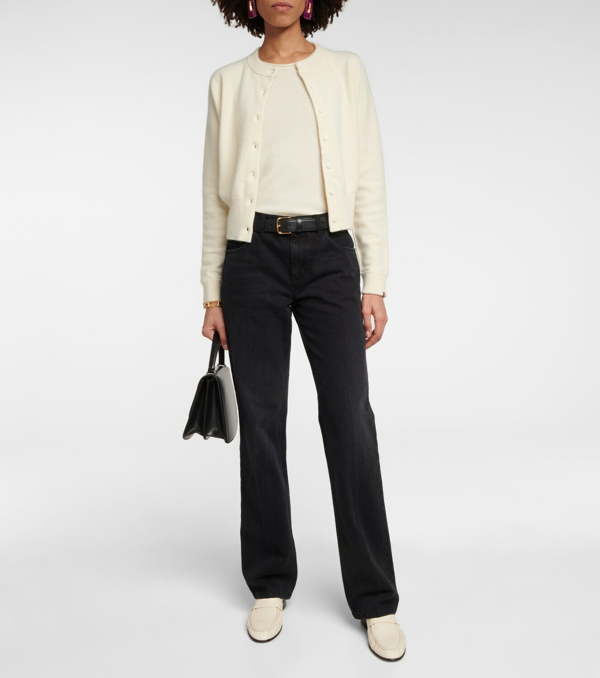 Extreme Cashmere - N°257 Blouson cropped cashmere-blend cardigan