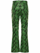 SIMON MILLER - Natty Snake Printed Leather Pants