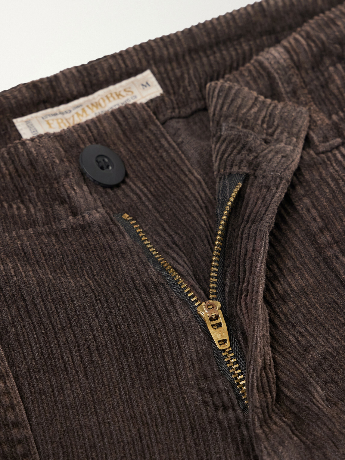 FrizmWORKS - Straight-Leg Cotton-Corduroy Trousers - Brown