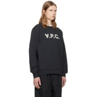 A.P.C. Black Standard Grand 'VPC' Sweatshirt