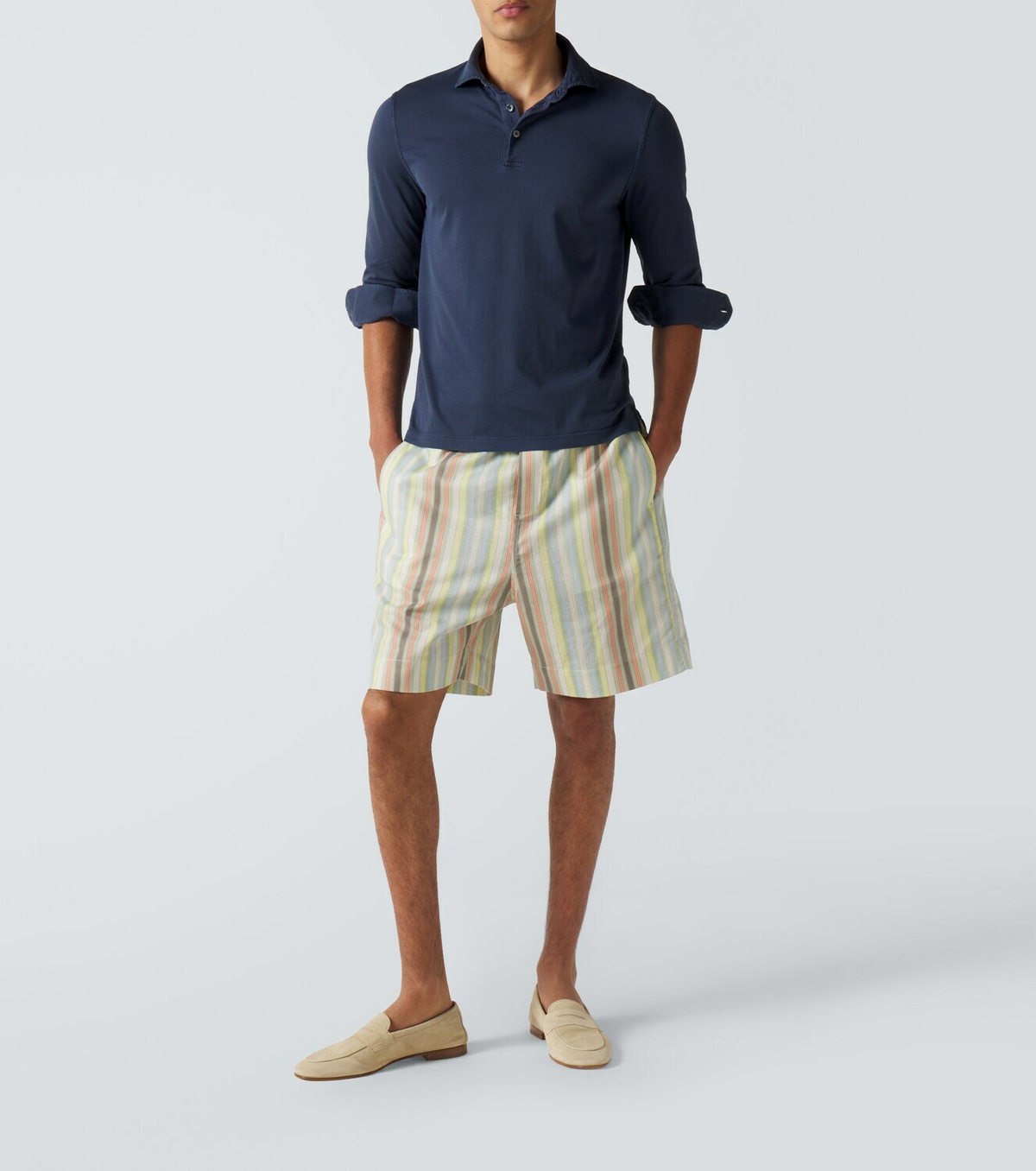 Fedeli Cotton piqué polo shirt