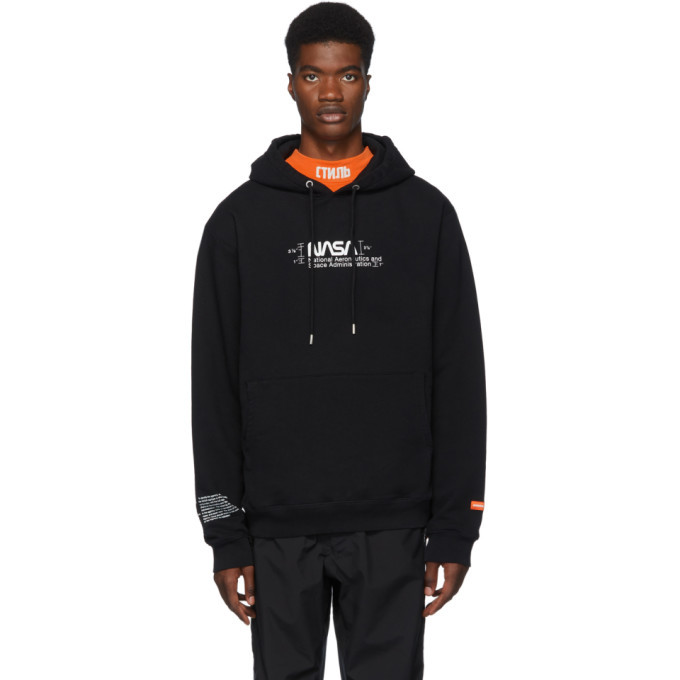 Photo: Heron Preston Black Nasa Manual Hoodie