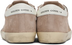 Golden Goose Pink & White Super-Star Classic Sneakers