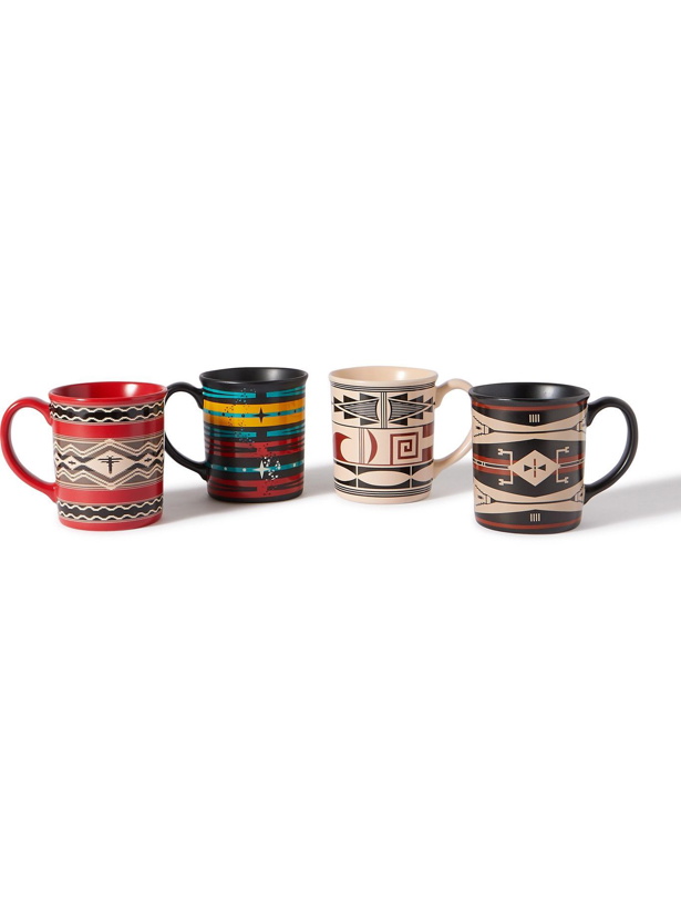 Photo: Pendleton - Set of Four Printed Ceramic Mugs