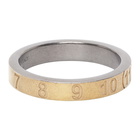 Maison Margiela SSENSE Exclusive Gold and Silver Numbers Ring