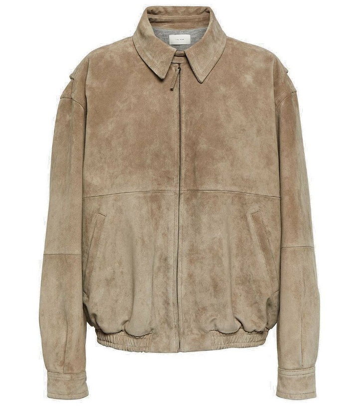 Photo: The Row Roanna suede bomber jacket