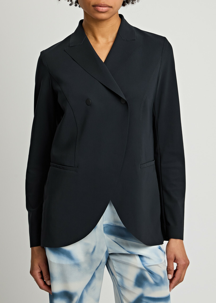 High In Keeping Stretch-jersey Blazer Navy