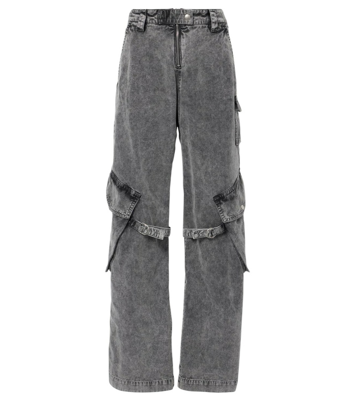 Photo: Acne Studios Mid-rise cotton canvas cargo pants