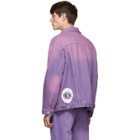 Martine Rose Purple Oversized Denim Jacket