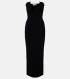 Christopher Esber Odessa embellished ribbed-knit midi dress