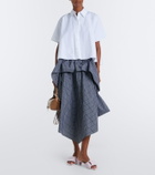 Loewe Origami leather mules