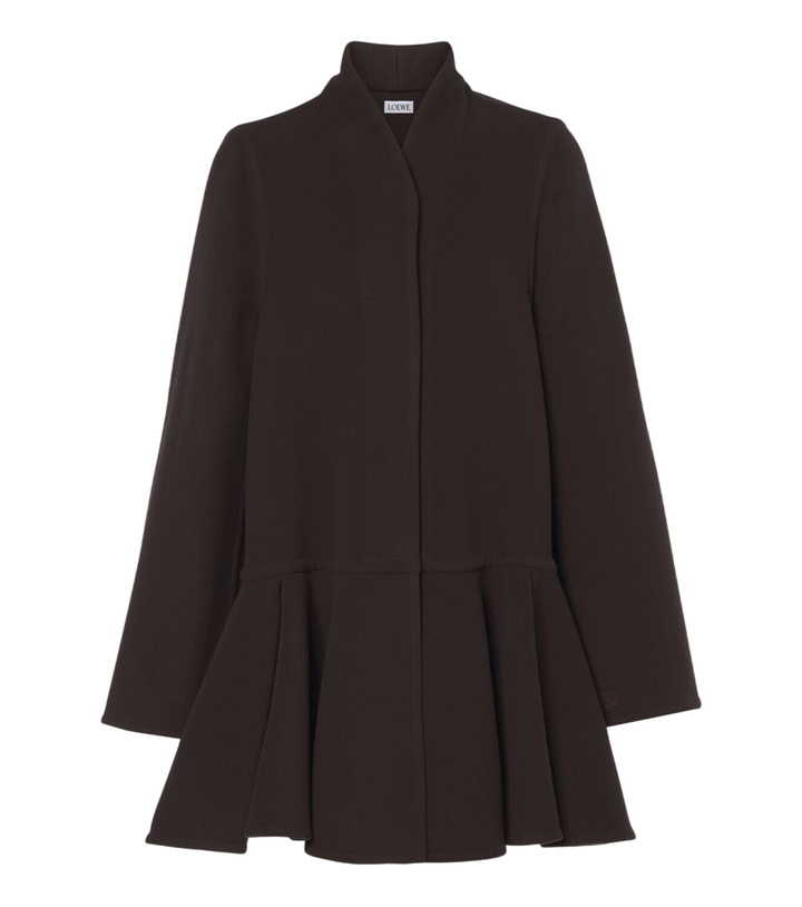 Photo: Loewe Peplum wool and cashmere coat