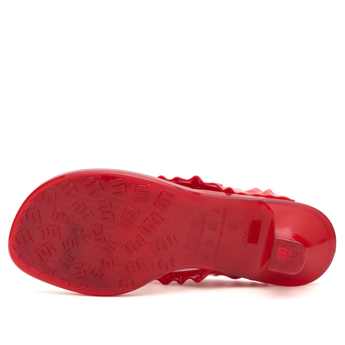 Melissa Women's x Ganni Thong Kitten Heel Sandals in Red