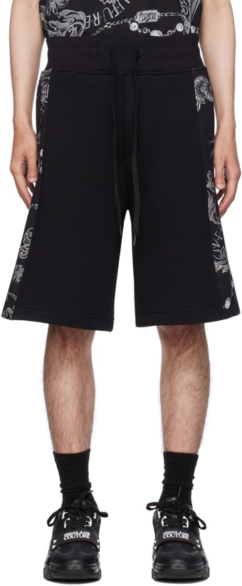 Photo: Versace Jeans Couture Black Chain Sweat Shorts