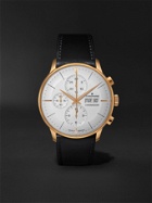 Junghans - Meister Chronoscope Automatic 41mm PVD-Coated Stainless Steel and Leather Watch, Ref. No. 027/7023.01 - White