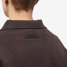Fear of God ESSENTIALS Men's Knitted Polo Shirt in Plum