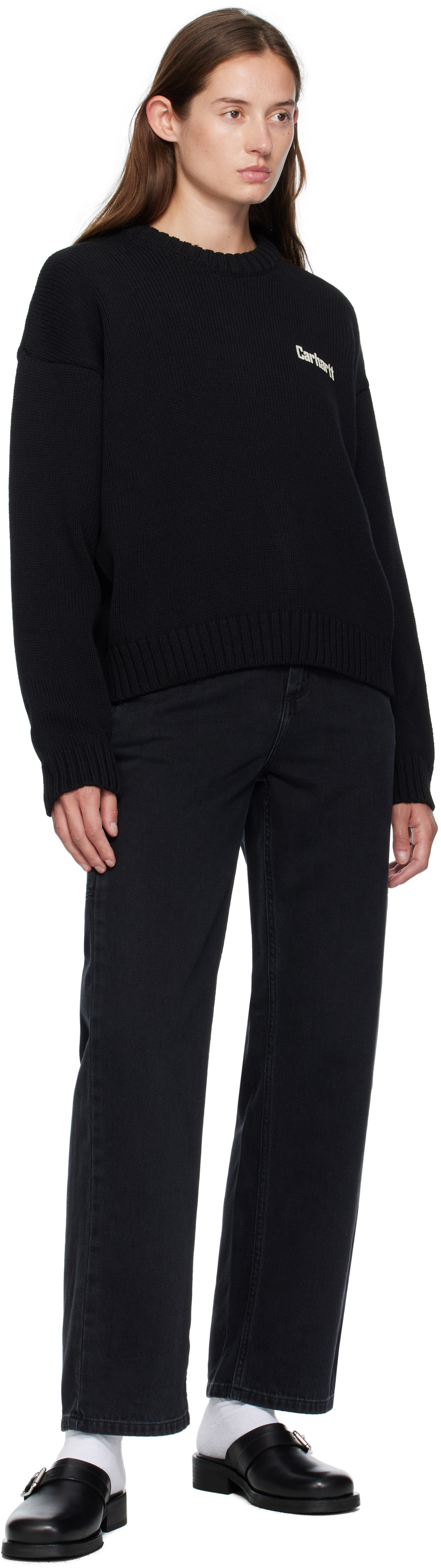 Carhartt Work In Progress Black Pierce Straight Jeans