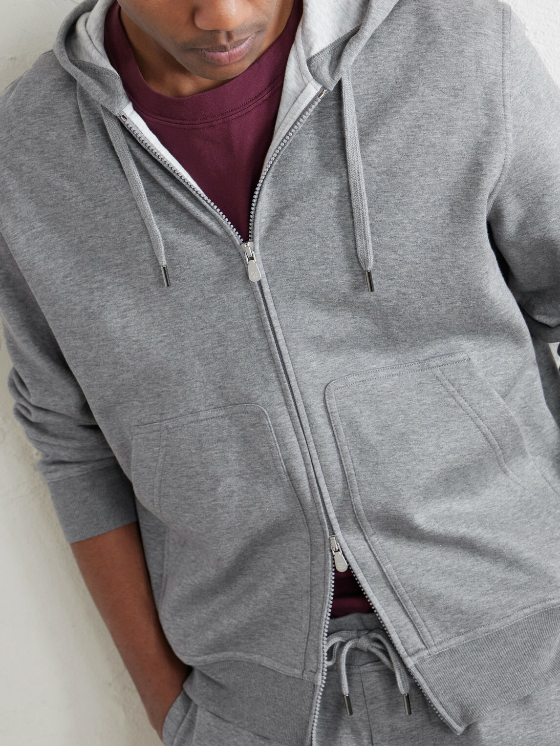 Brunello Cucinelli - Cotton-Blend Jersey Zip-Up Hoodie - Gray
