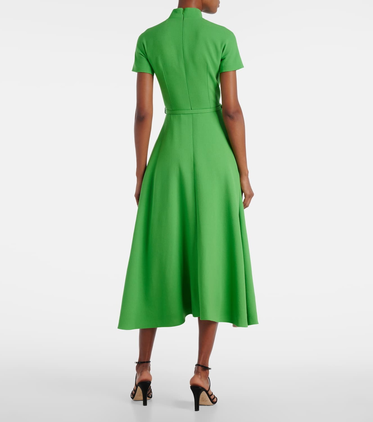 Emilia Wickstead Camilla belted wool midi dress