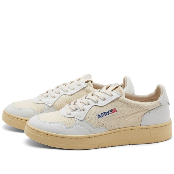 Photo: Autry Men's Medalist Low Canvas Sneakers in White