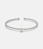 David Yurman Cable Flex® Heart Micro sterling silver cuff bracelet with diamonds