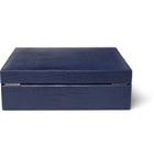 Rapport London - Croc-Effect Leather Watch Box - Blue