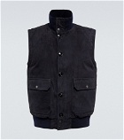 Kiton - Down-filled suede vest