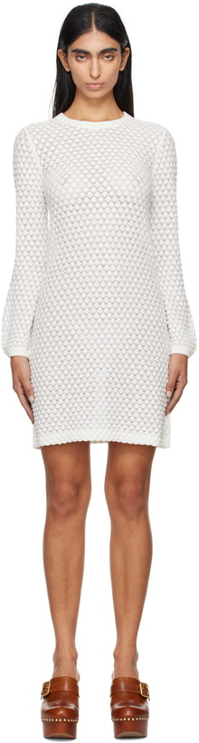 Photo: Chloé Off-White Crewneck Minidress