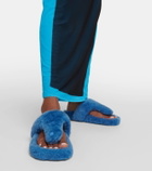 Loewe Ease shearling thong sandals