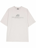 Balenciaga White Activewear Cotton T-Shirt