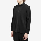 Homme Plissé Issey Miyake Men's Pleated Track Jacket in Black