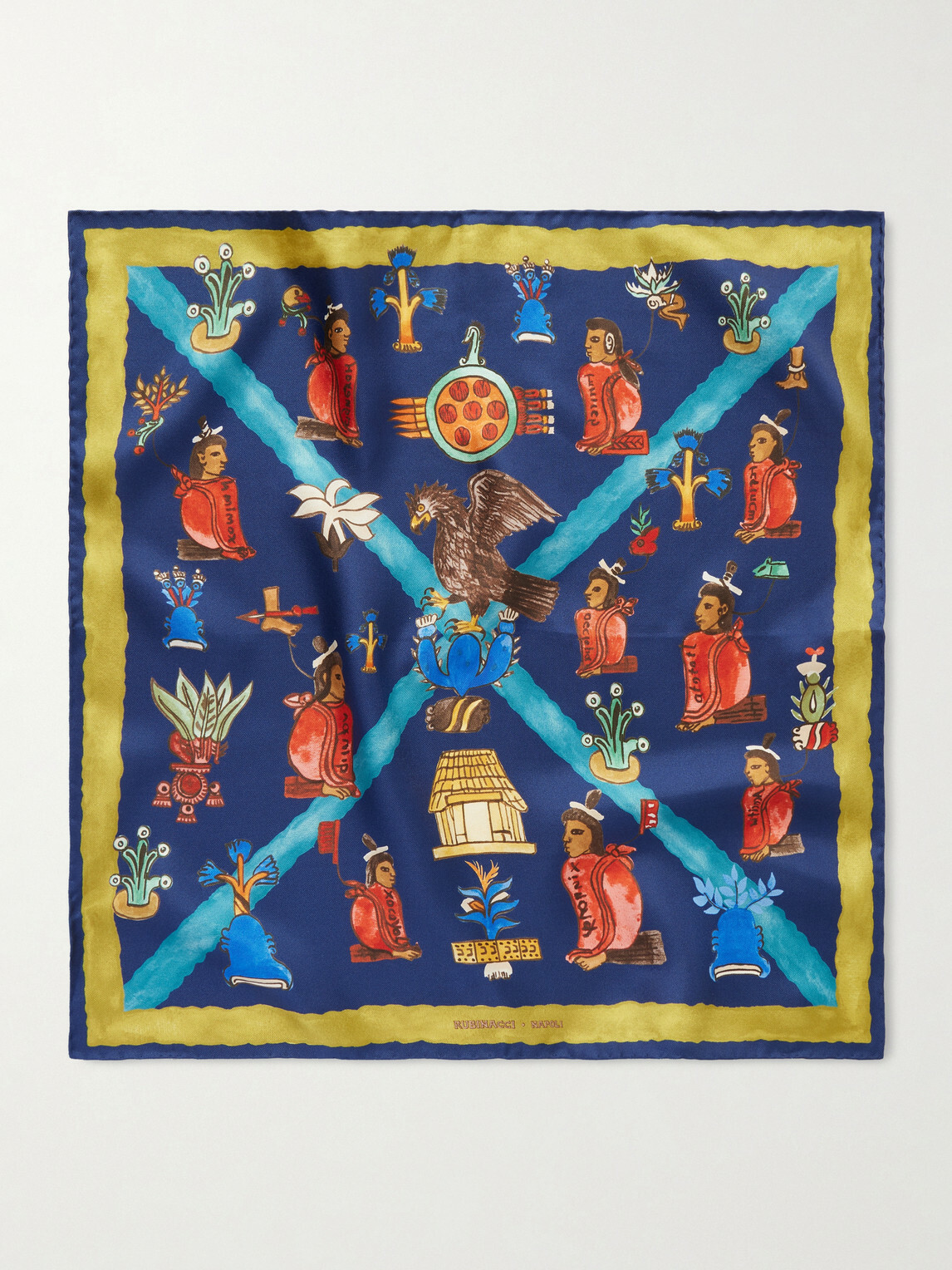 Rubinacci - Printed Silk-Twill Pocket Square