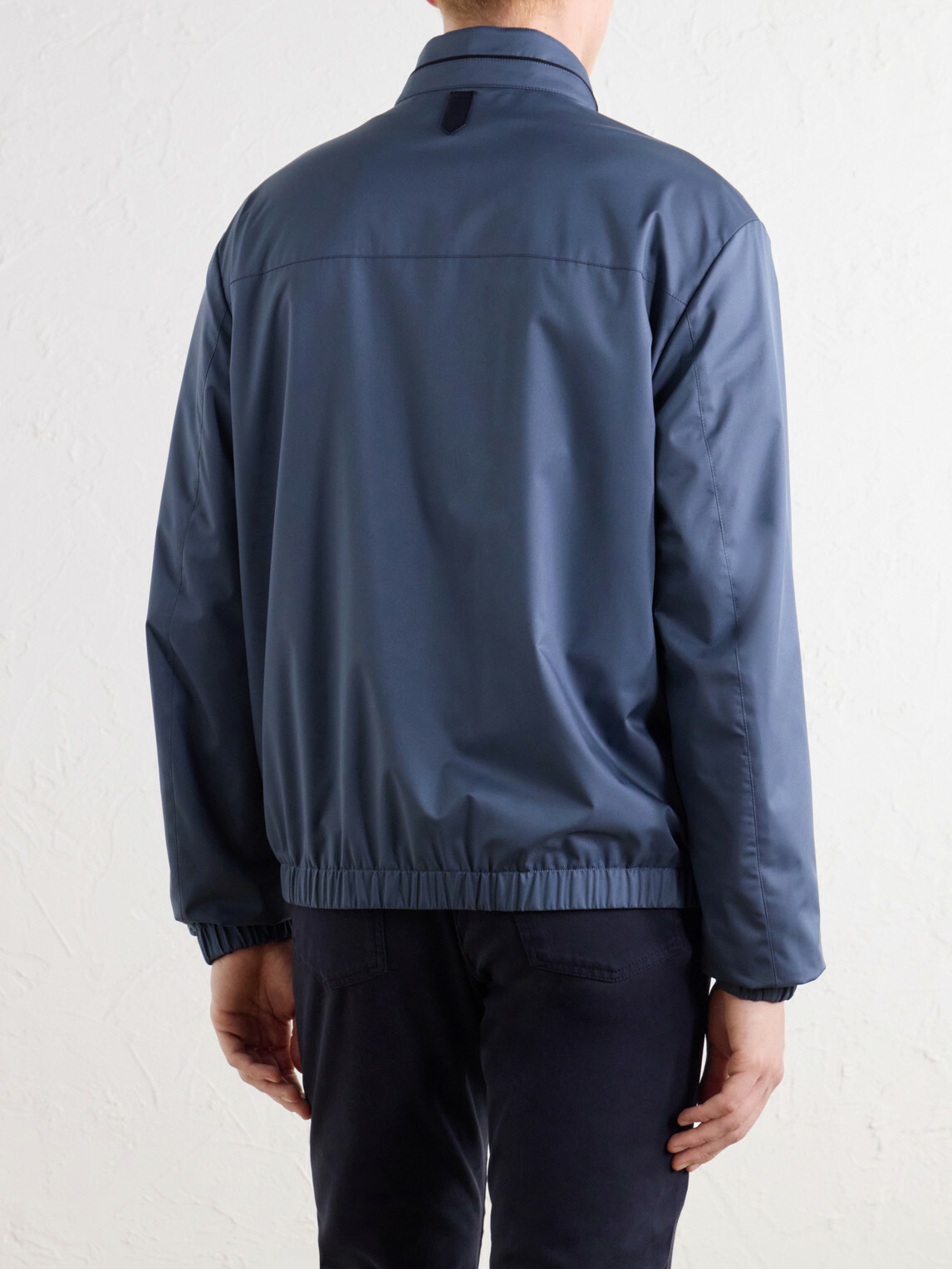 Canali - Water-Repellent Wind-Proof Shell Jacket - Blue