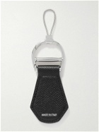Dunhill - Logo-Embossed Textured-Leather Key Fob