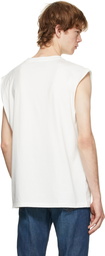 Gucci White Freya Hartas Edition 'ICCUG' Cap Sleeve T-Shirt