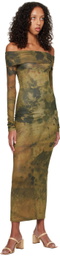 BINYA SSENSE Exclusive Brown Fuego Maxi Dress