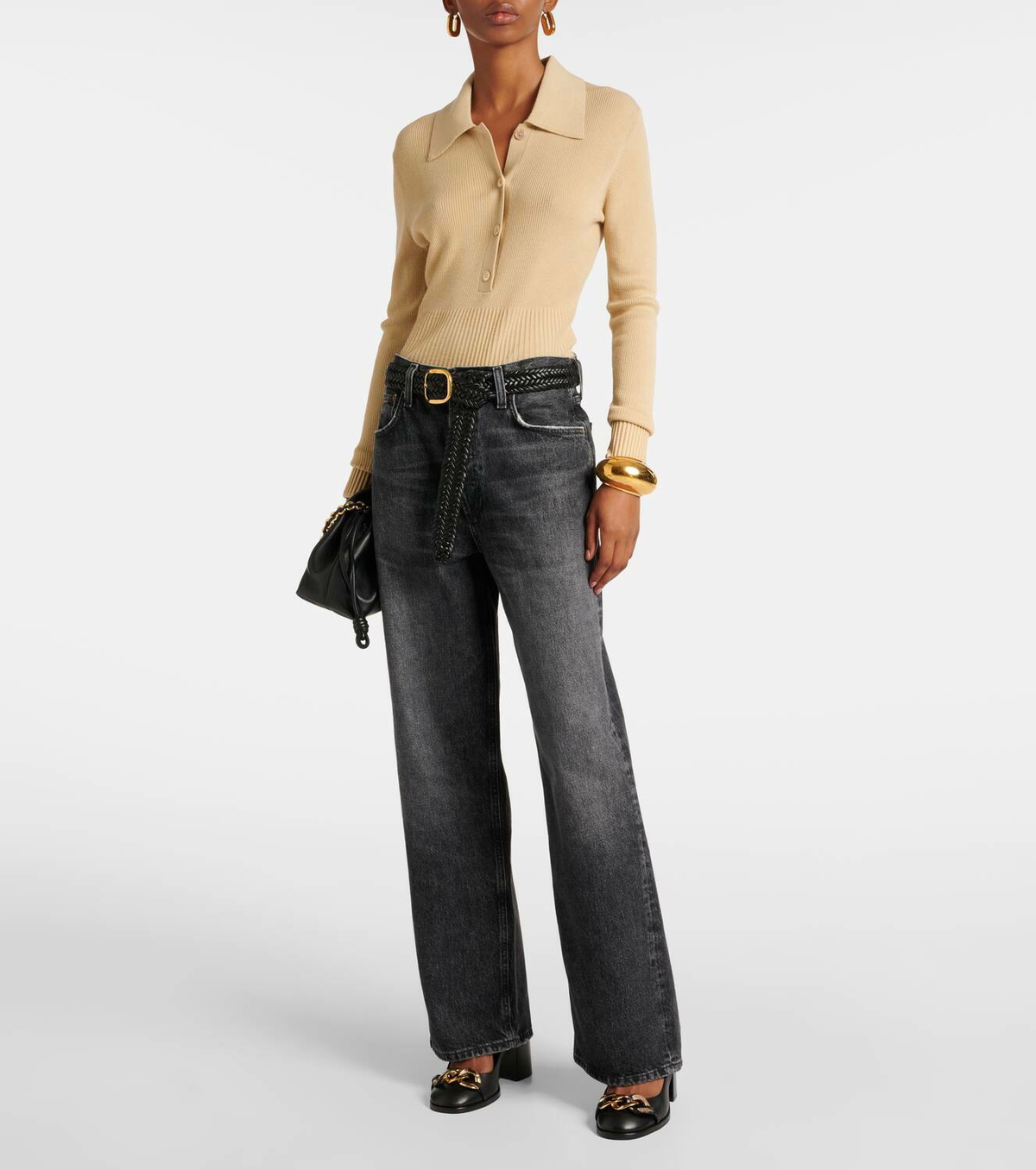 See By Chloé Chain Line leather slingback pumps See by Chloe