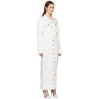 Kreist SSENSE Exclusive White Denim Maxi Dress