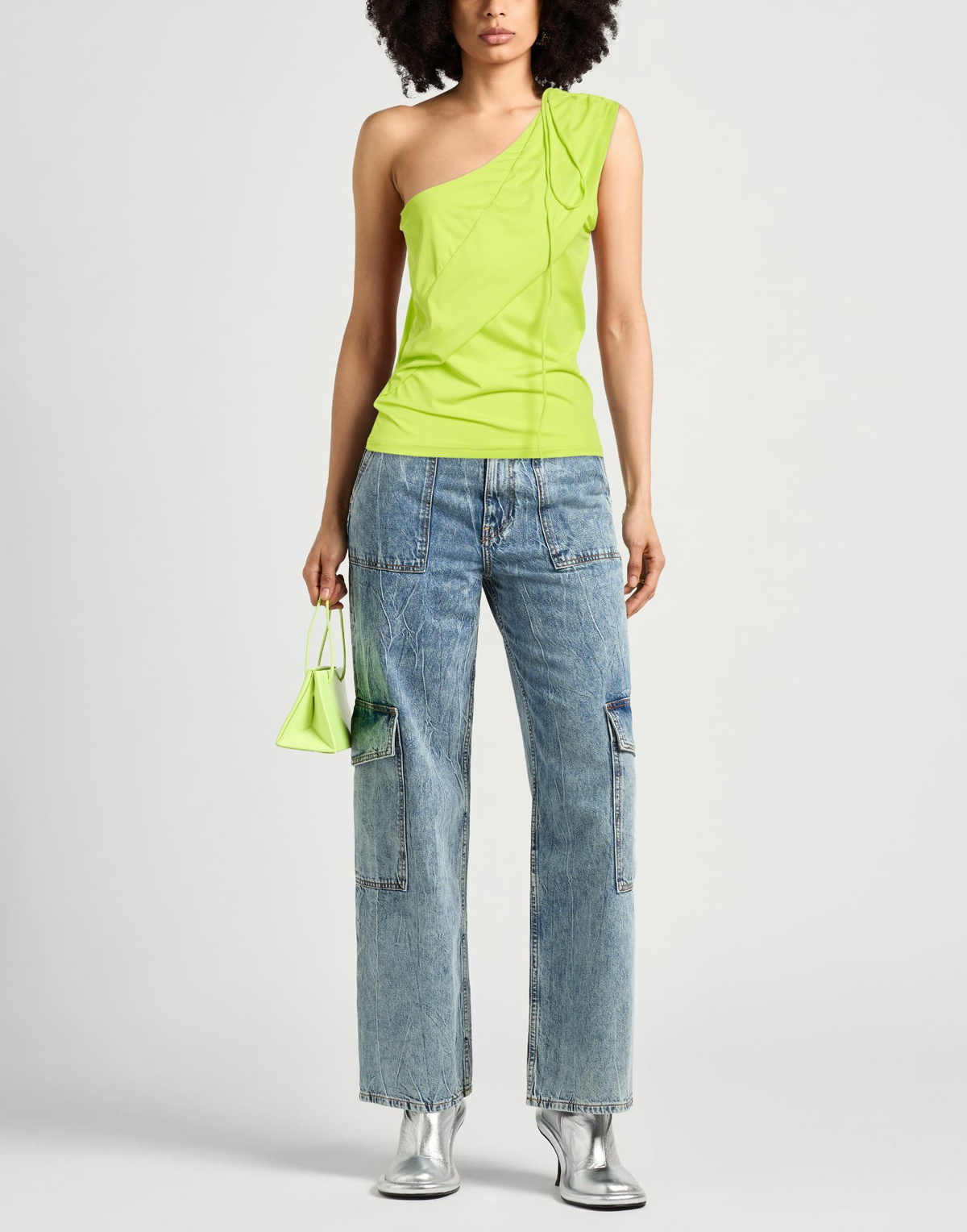 Saks Potts Womens Top Lime in Green