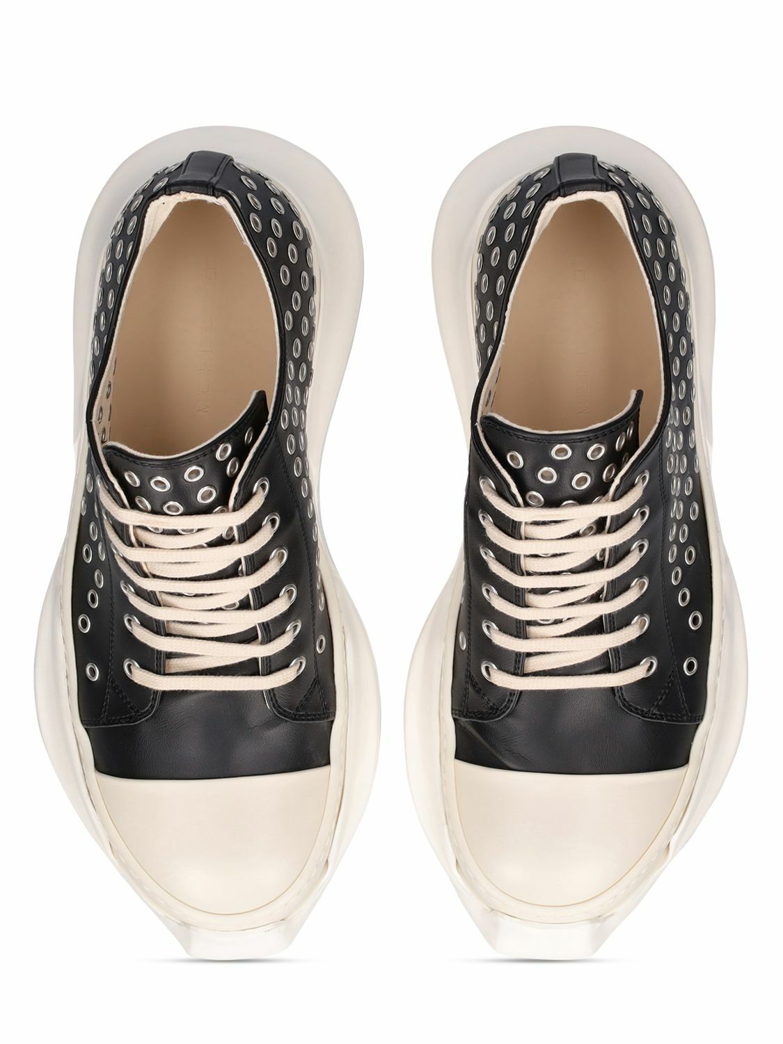 RICK OWENS DRKSHDW - Abstract Eyelets Low Top Sneakers Rick Owens Drkshdw