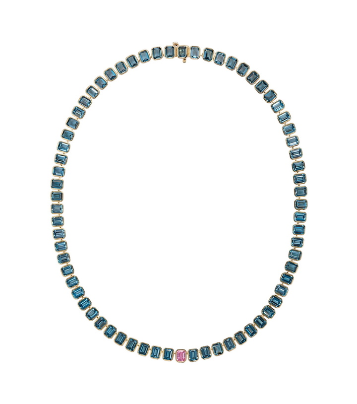 Photo: Bucherer Fine Jewellery 18kt gold (750/1000) necklace with sapphire and topaz