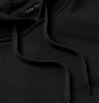 Vans - Logo-Print Fleece-Back Cotton-Blend Jersey Hoodie - Black