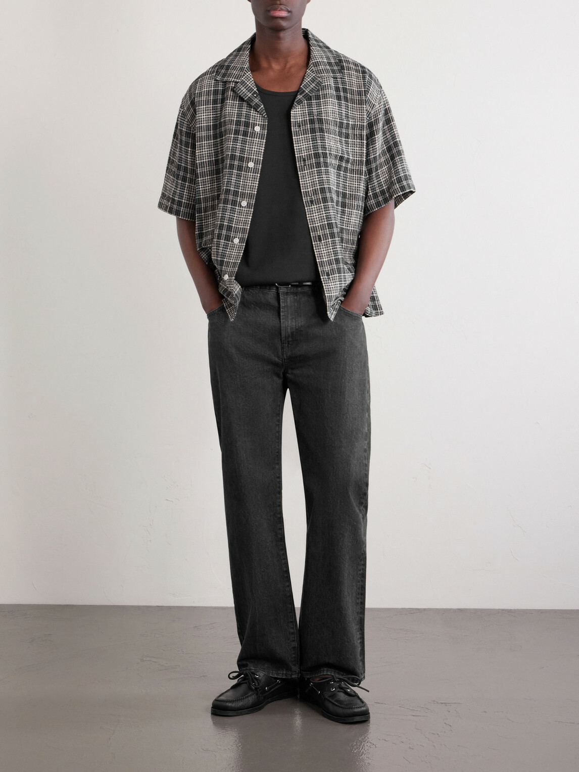 Corridor - Straight-Leg Organic Jeans - Black