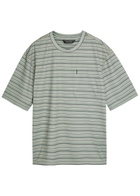 Hiking Patrol Striped Stretch-jersey T-shirt Grey