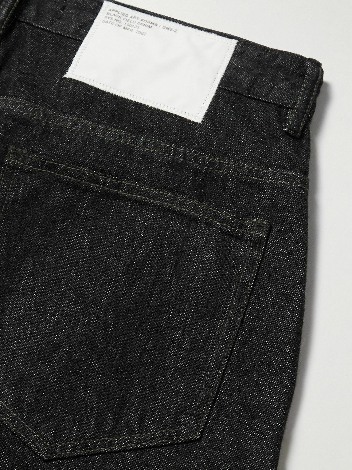 Applied Art Forms - DM2-2 Straight-Leg Selvedge Jeans - Black